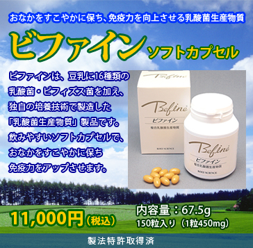 乳酸菌生産物質製品ビファイン